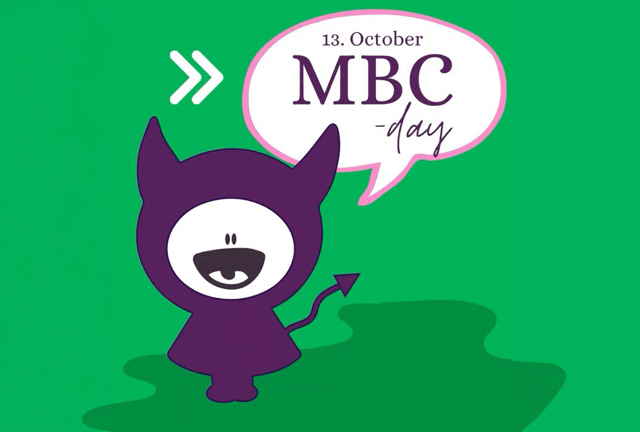 Illustration af Ms. Noisy, der informerer om MBC-dagen 13. oktober.